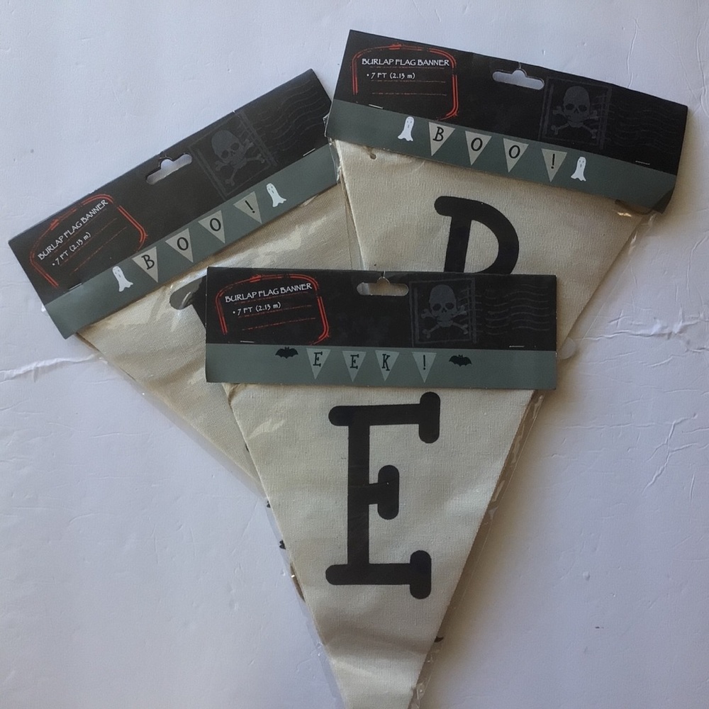 CLEARANCE MAKE OFFER !  
HALLOWEEN PARTY BANNERS BUNDLE OF THREE NWT